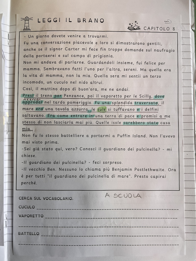 BRANO DA RISCRIVERE A RICALCO