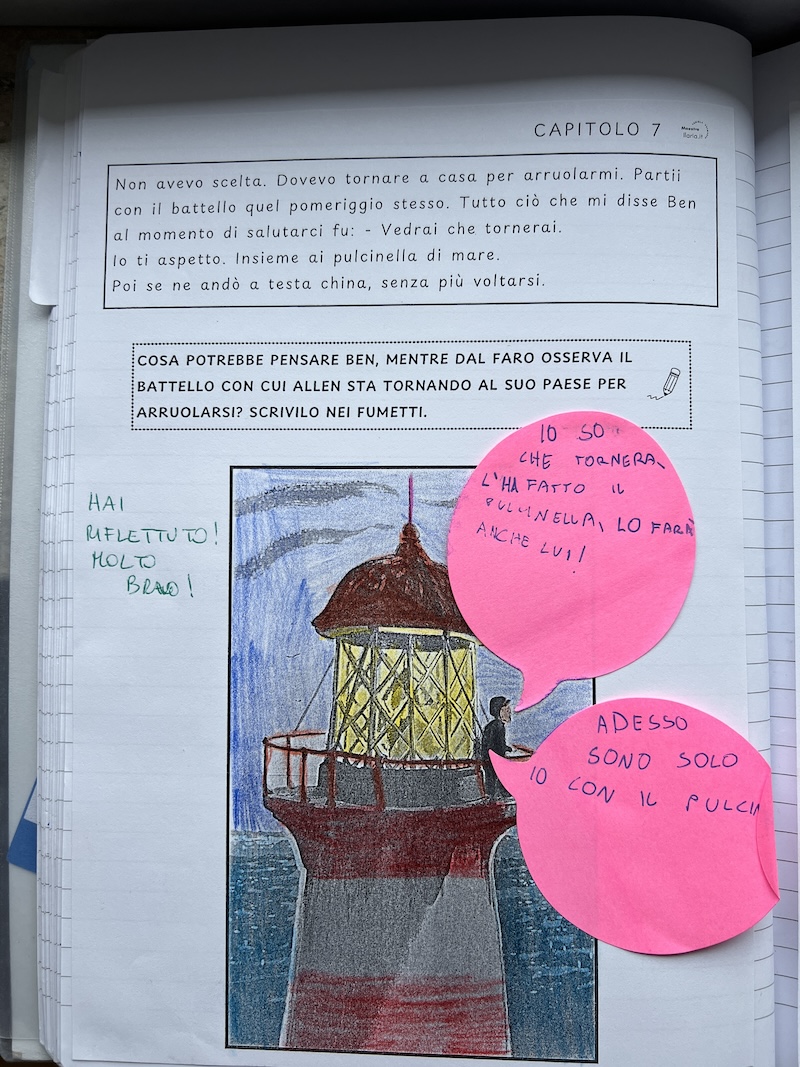 SCHEDA E LAVORO DI RIFLESSIONE SUL QUADERNO