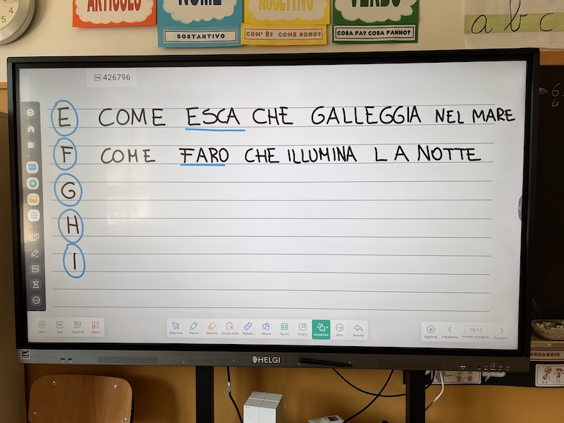 SCHERMO DIGITALE DI CLASSE_INIZIO DEL LAVORO
