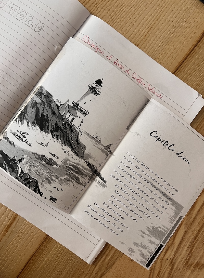 Ultimo capitolo del libro fotocopiato.