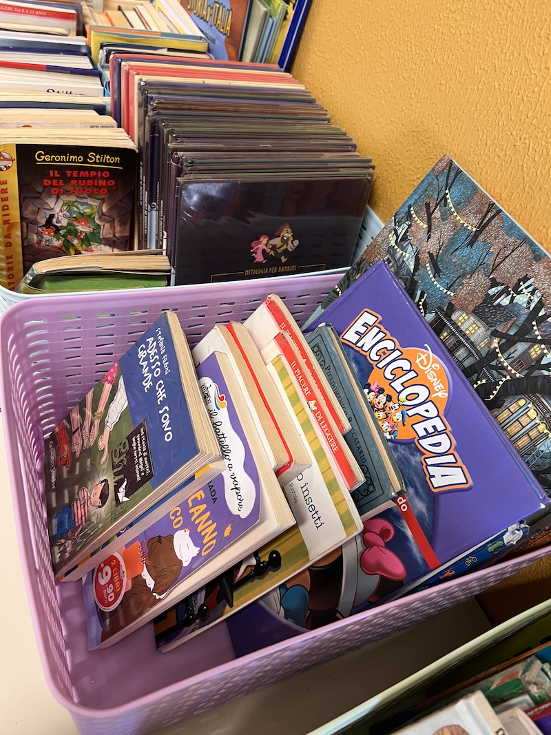 BIBLIOTECA DI CLASSE_PARTICOLARE PARTICOLARE_CESTO_LIBRI