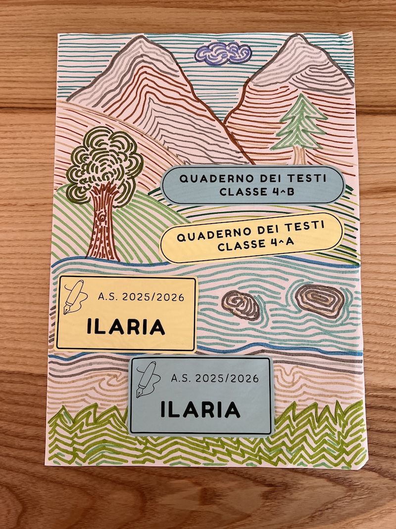 LA COPERTINA DEL QUADERNO DEI TESTI CHE CI ACCOMPAGNA IN QUESTO ANNO SCOLASTICO