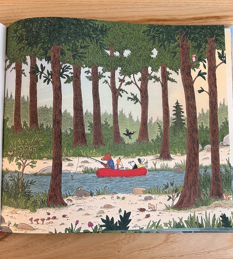 I PERSONAGGI SONO ALLA RICERCA DI AVVENTURA NEL BOSCO