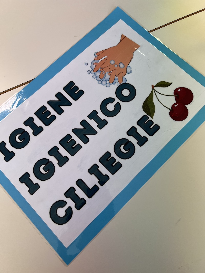 CARTELLO PER RICORDARE LE PAROLE CON CIE