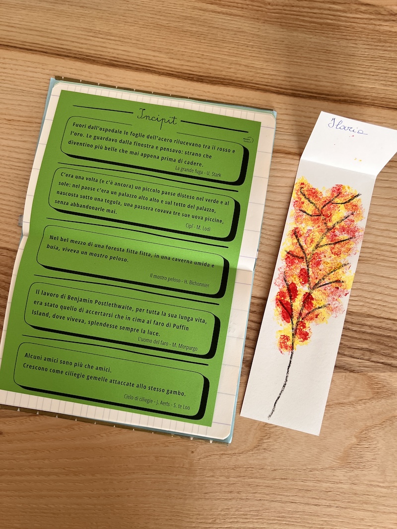 TACCUINO CON SERIE DI INCIPIT INCOLLATI