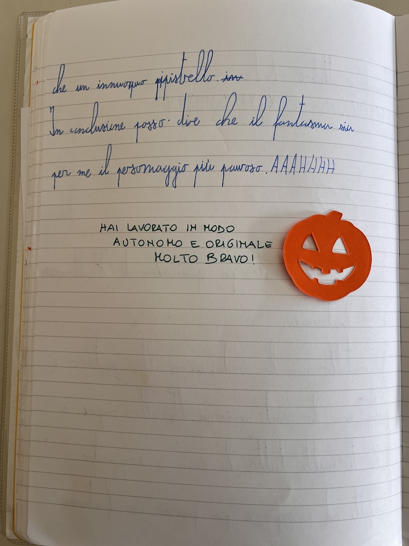 CONCLUSIONE TESTO SUL QUADERNO