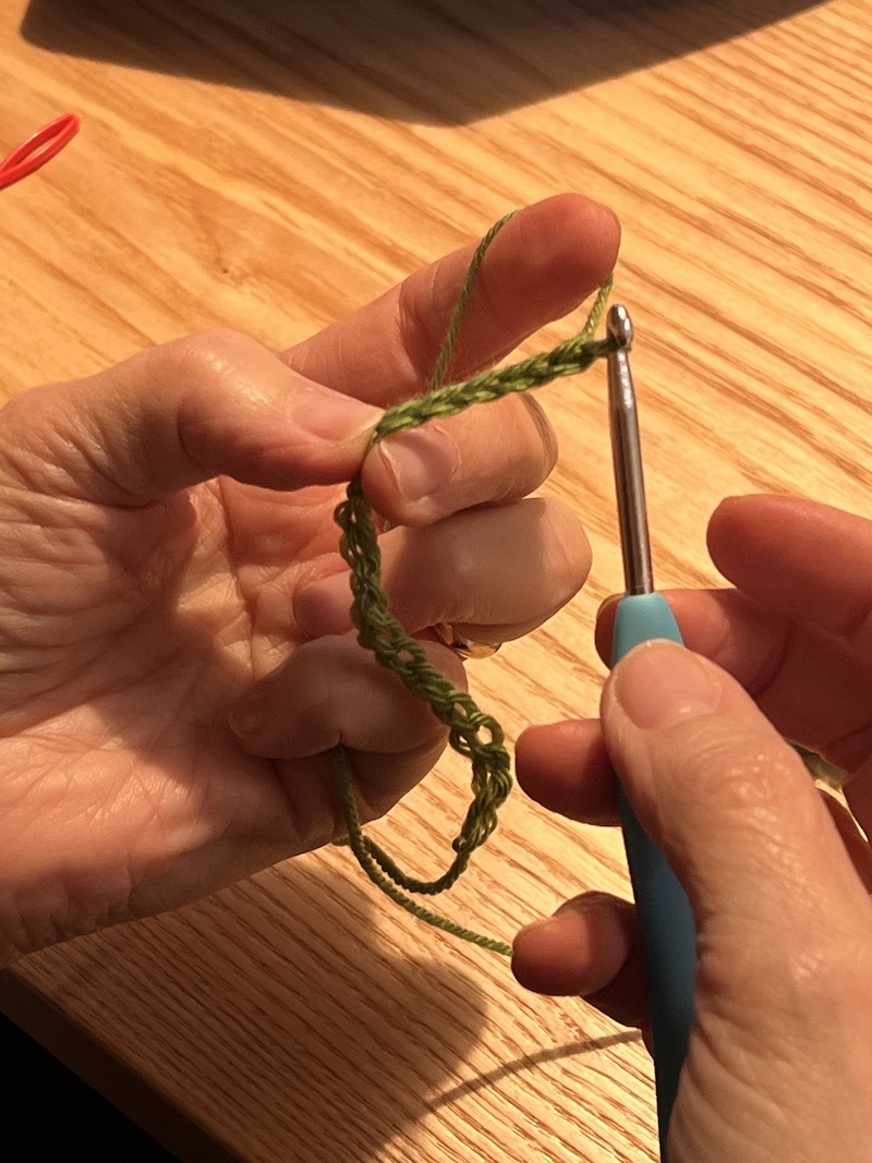 LE MIE MANI MANI AL LAVORO CON L'UNCINETTO