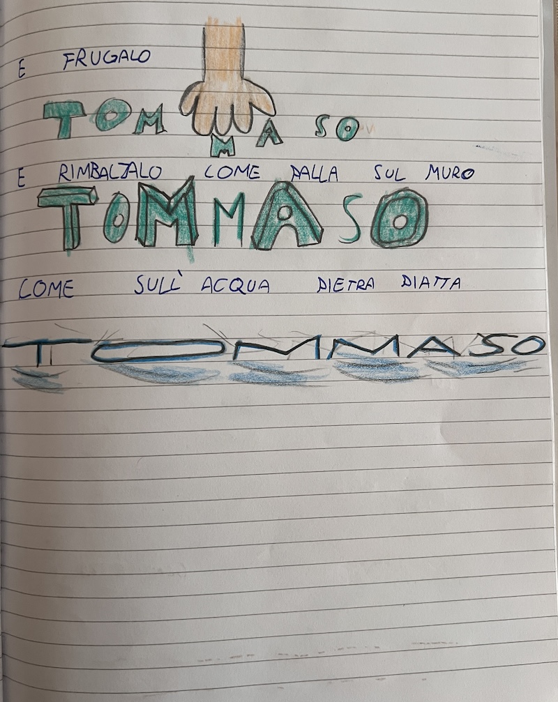 NOME SUL QUADERNO - 2