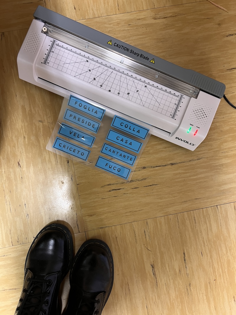 PLASTIFICATRICE AL LAVORO CON LA PLASTIFICATRICE