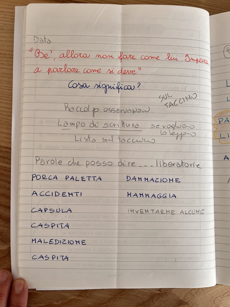 PROPOSTA DI DISCUSSIONE E MIEI APPUNTI