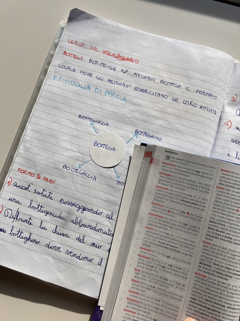 RICERCA SUL VOCABOLARIO TRASCRIZIONE SUL VOCABOLARIO DEL SIGNIFICATO