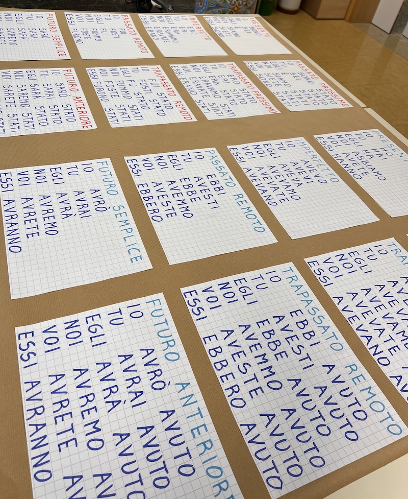 Assemblaggio del cartellone