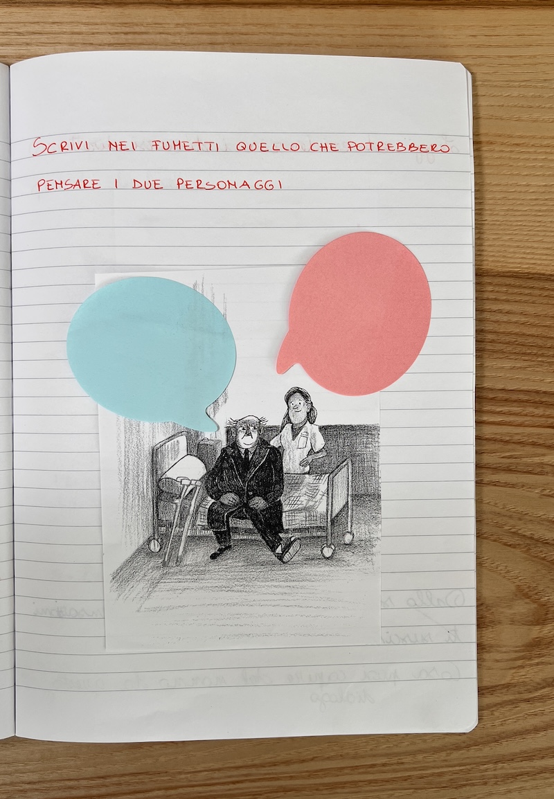 esempio del lavoro sul mio quaderno