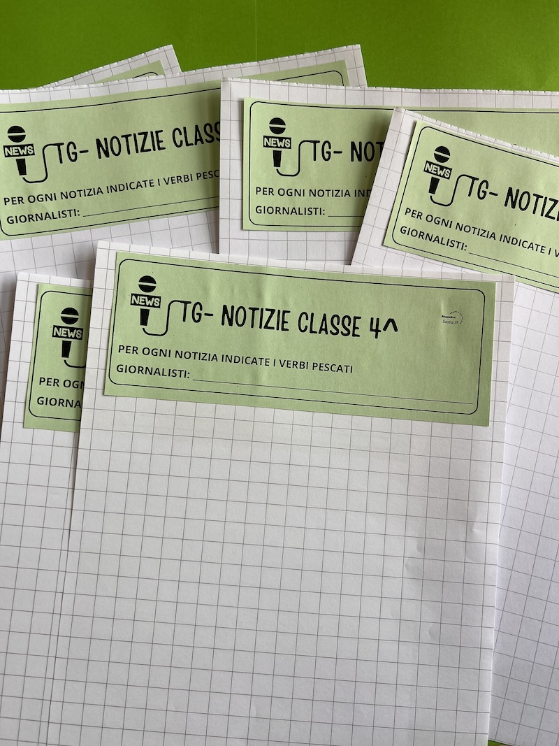 FOGLI PER SCRIVERE LE NOTIZIE Fogli pronti per raccogliere notizie