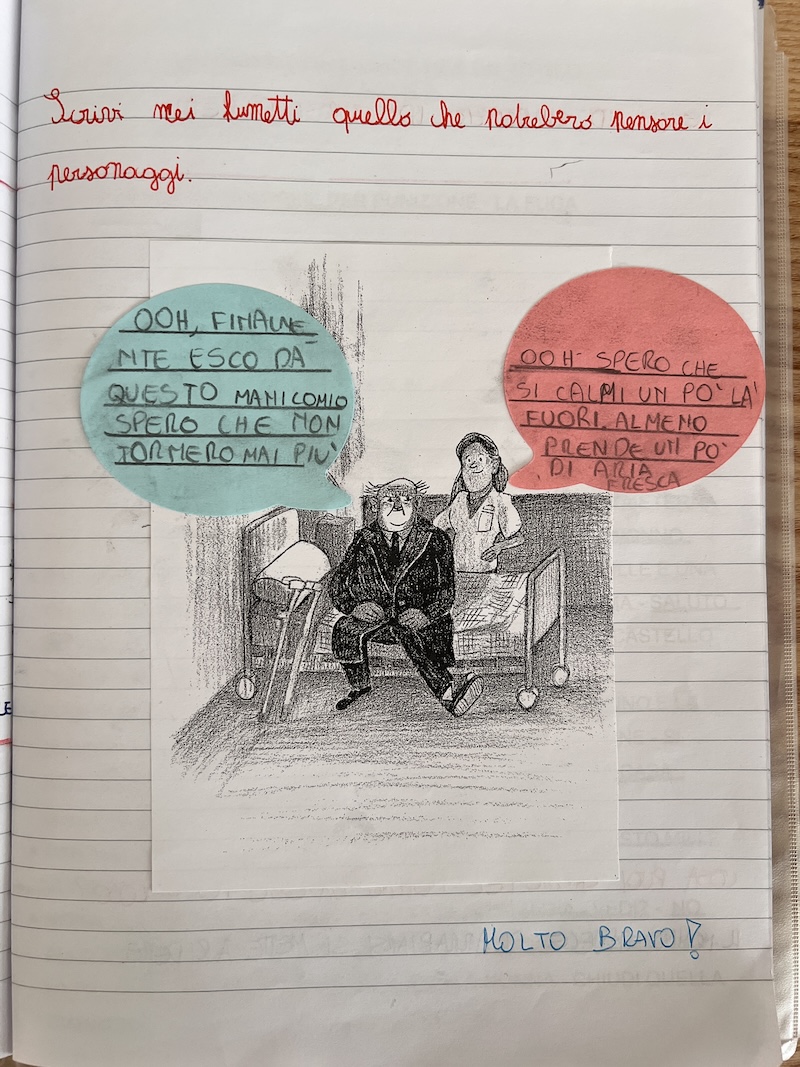 SCRITTURA NEI FUMETTI