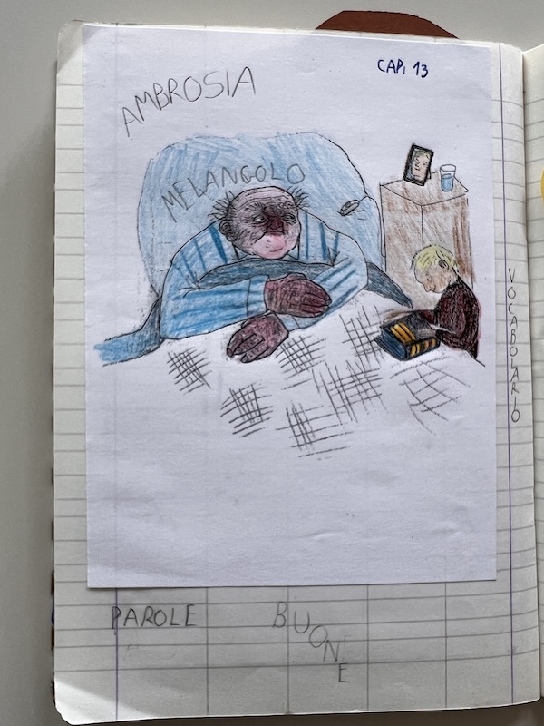 Immagine con nonno e nipotino